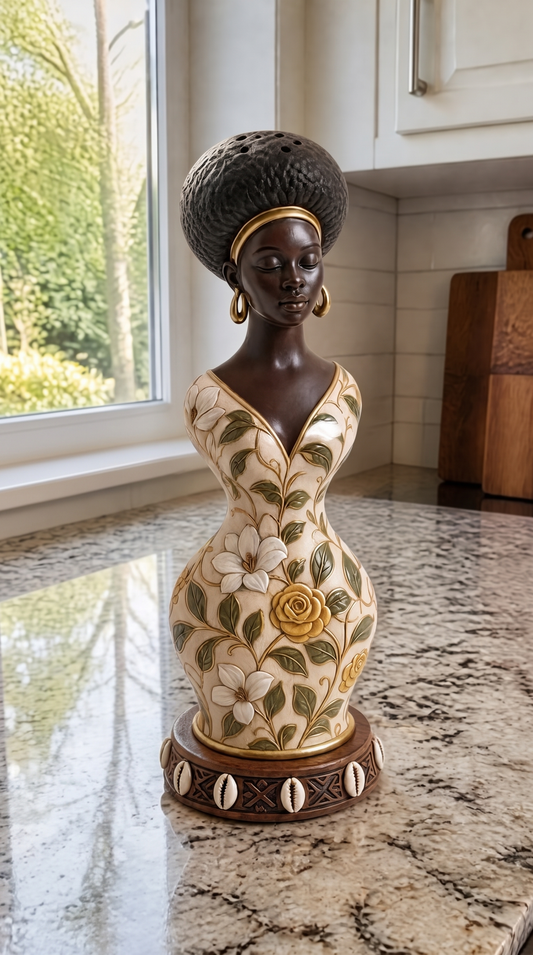 Black Culture Salt Shaker Decor
