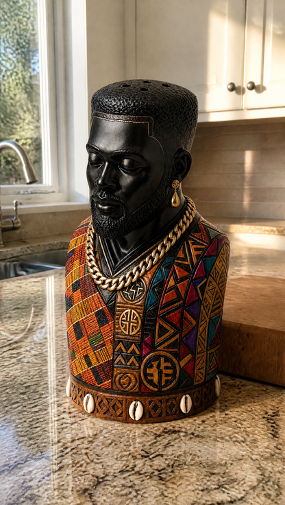 Black Culture Salt Shaker Decor