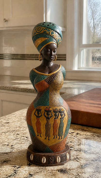 Black Culture Salt Shaker Decor